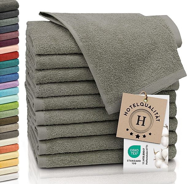ZOLLNER Gästehandtücher, Walkfrottier (10-St), 30 x 50 cm, 100% Baumwolle, günstig online kaufen