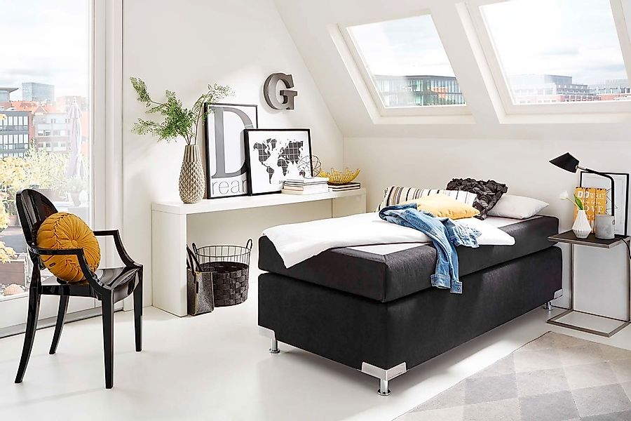 Westfalia Schlafkomfort Boxspringbett »Holland« ohne Kopfteil, frei im Raum günstig online kaufen