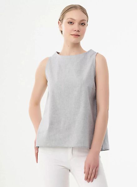 Ärmellose Bluse Aus Bio-baumwolle günstig online kaufen