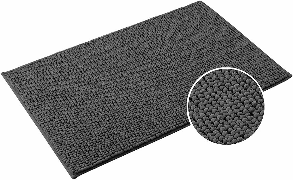 my home Badematte "Vanessa Chenille, Badvorleger, Badezimmer Teppich, Dusch günstig online kaufen