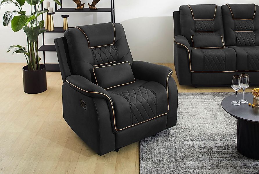 Jockenhöfer Gruppe Sessel Nevada, B: 98 cm, Sitzhöhe: 52 cm, Liegefunktion günstig online kaufen