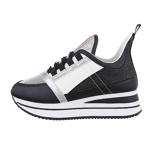 Ital-Design Damen Low-Top Freizeit Sneaker Keilabsatz/Wedge günstig online kaufen