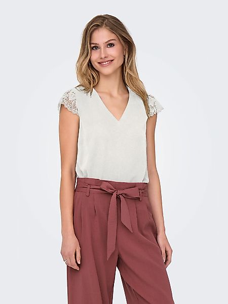 ONLY Kurzarmshirt ONLELVA FR S/S LACE günstig online kaufen