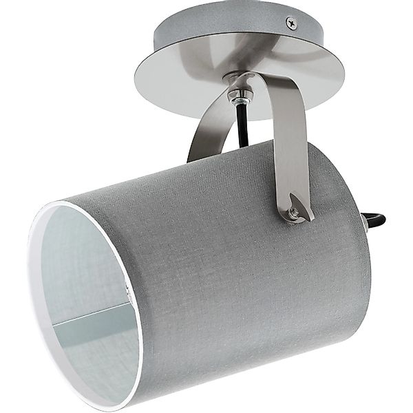 EGLO Wandleuchte »VILLABATE« E27 Textil Wandleuchte, aus Stahl und Stoff, N günstig online kaufen