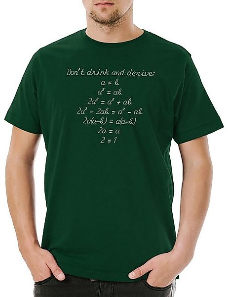 Urban Backwoods Print-Shirt Don't Drink And Derive Herren T-Shirt Mathelehr günstig online kaufen