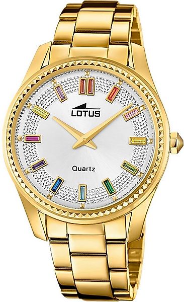 Lotus Chronograph Lotus Damenuhr Leder gold Lotus Classic, (Chronograph), D günstig online kaufen