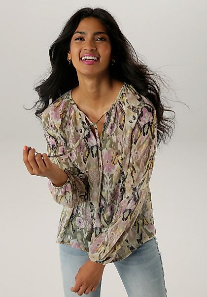 Aniston SELECTED Chiffonbluse, aus transparentem Chiffon günstig online kaufen