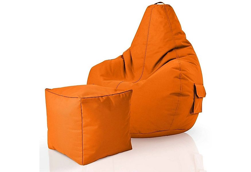 Green Bean Sitzsack Gaming Sitzsack + Hocker Cozy+Cube (2er Set Sitzsack + günstig online kaufen