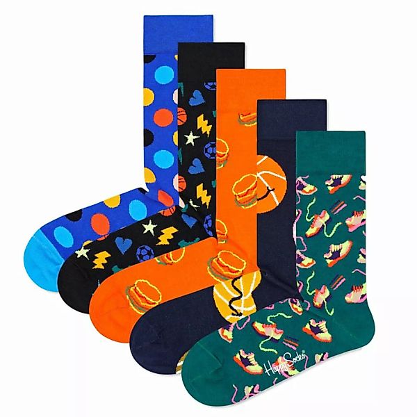 Happy Socks 5er Pack Unisex Socken - Geschenkbox, gemischte Farben Game Day günstig online kaufen