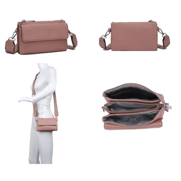 ITALYSHOP24 Geldbörse Damen Umhängetasche CrossBody Brieftasche günstig online kaufen