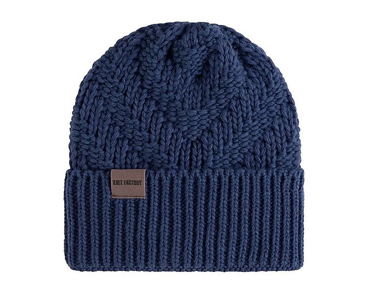Knit Factory Strickmütze Sally Mützen One Size Glatt Dunkelblau (1-St) Mütz günstig online kaufen