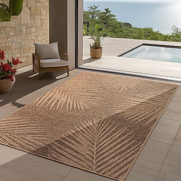 Teppium Teppich Natürlicher Jute-Optik Outdoor-Stil, Rechteckig, günstig online kaufen