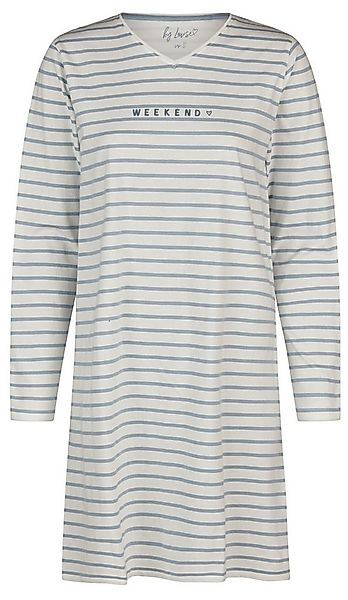 By Louise Nachthemd Damen Schlafshirt mit langem Arm (1-tlg) Baumwolle günstig online kaufen
