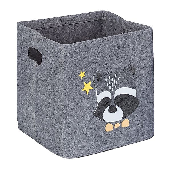 relaxdays Aufbewahrungsbox für Kind, Waschbär günstig online kaufen