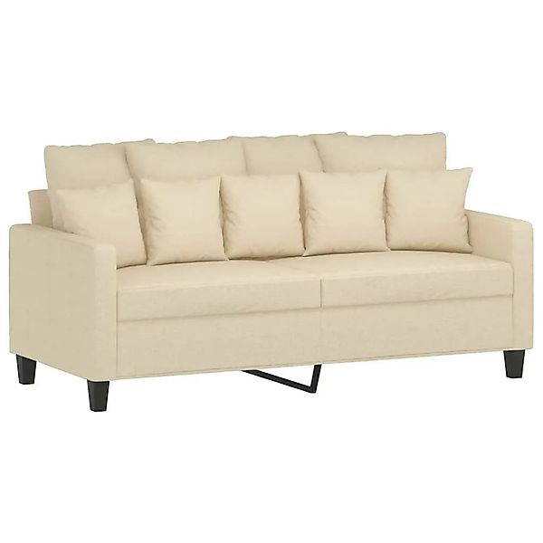vidaXL 2-Sitzer-Sofa Creme 140 cm Stoff 359269 günstig online kaufen