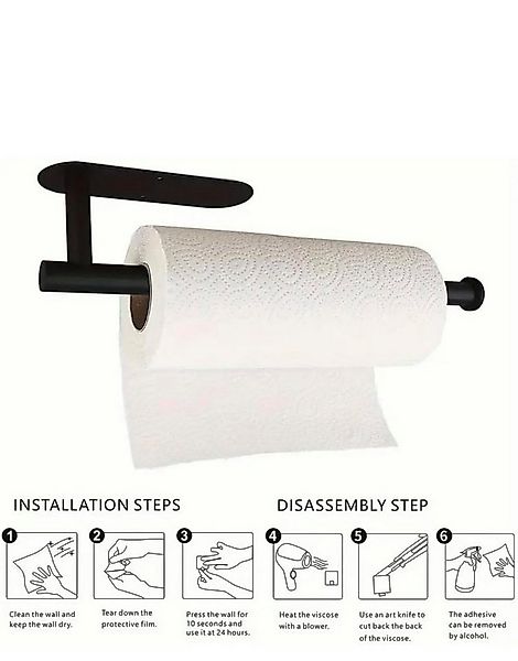 Bundviel Küchenrollenhalter Küche Rolle Papier Halter WC Handtuch Gestell s günstig online kaufen