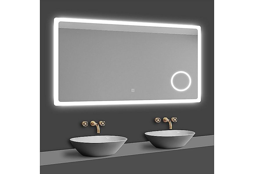 duschspa Badspiegel LED Beleuchtung Kalt/Neutral/Warmweiß Dimmbar Beschlagf günstig online kaufen