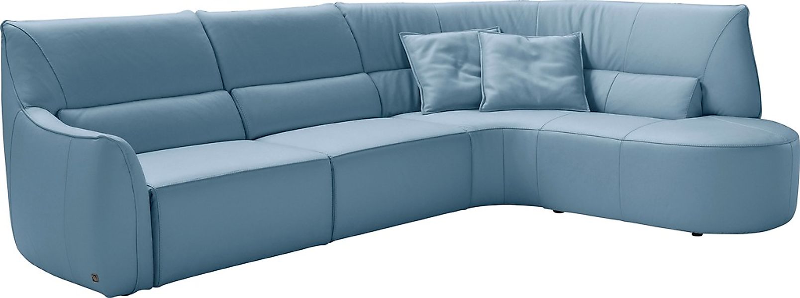Egoitaliano Ecksofa "Puffy, extravagant & edel, Retro Designsofa, hoher Sit günstig online kaufen