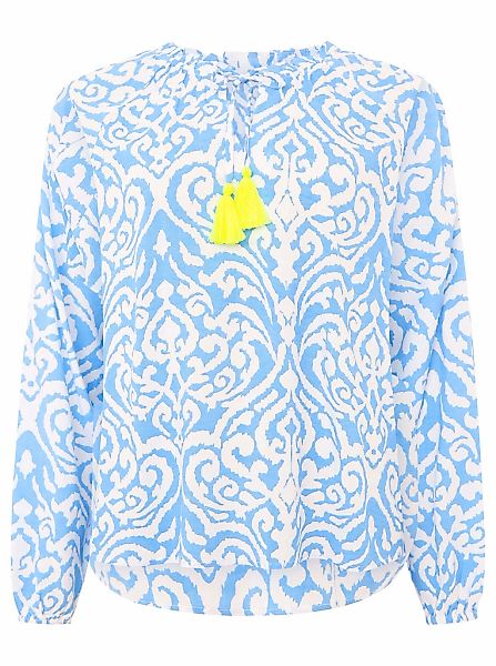 Zwillingsherz Schlupfbluse ""Ornamente"" Lamgarm, Ornament-Muster, Tasseln, günstig online kaufen