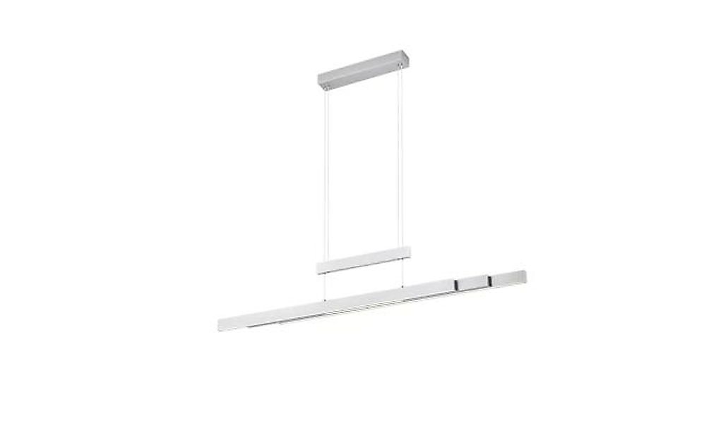 LED-Pendelleuchte 1x45W Nickel 1 Stück Metall Hellgrau günstig online kaufen