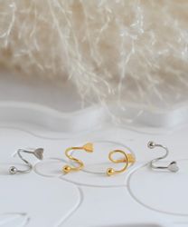 Runde Perlé Paar Ohrstecker Spirale Durchzieher günstig online kaufen