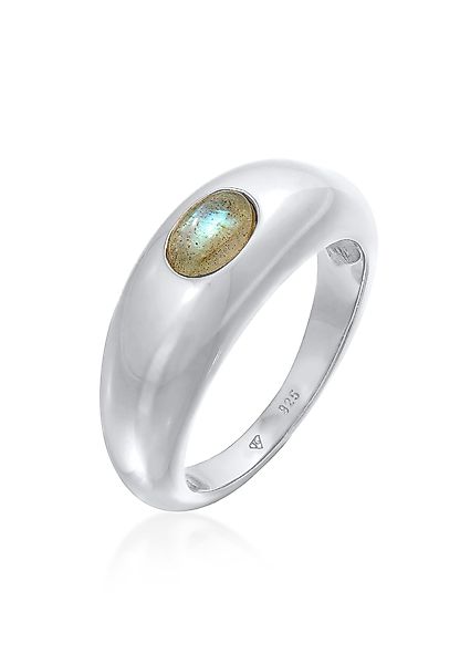 Elli Premium Fingerring Labradorit Edelstein Schlicht günstig online kaufen