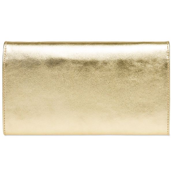 Caspar Clutch Abendtasche Metallic Leder Damen günstig online kaufen