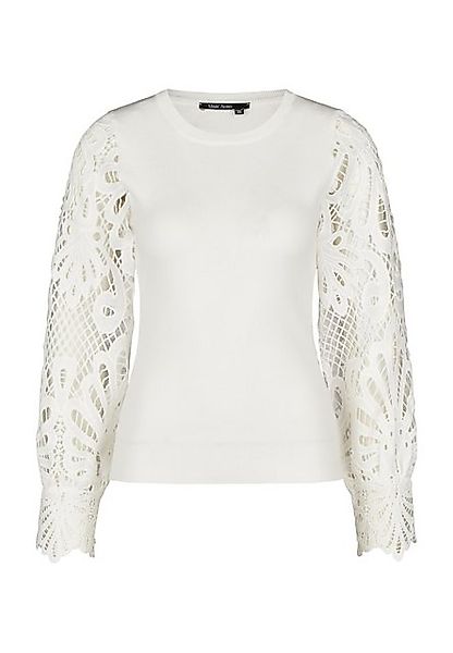 MARC AUREL Blusenshirt Pullover mit Spitzenärmeln offwhite günstig online kaufen