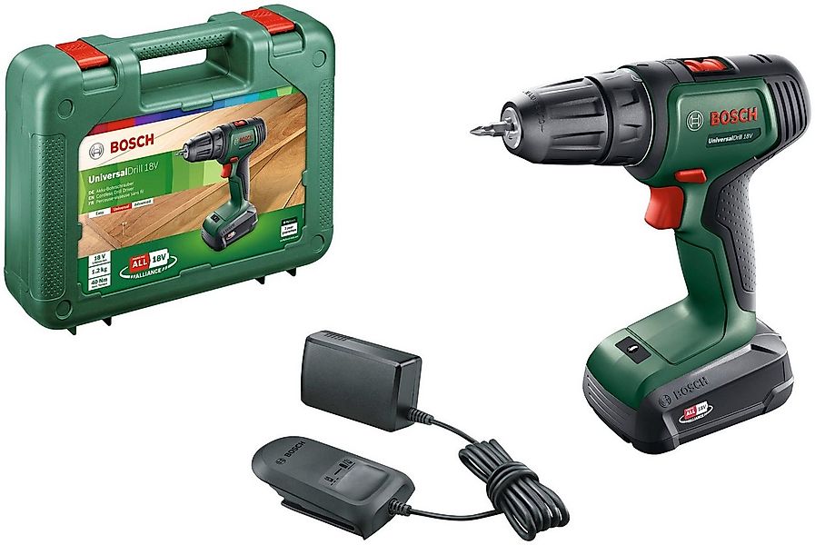 Bosch Home & Garden Akku-Schrauber Universaldrill 18V, 1450 U/min, 40 Nm, m günstig online kaufen
