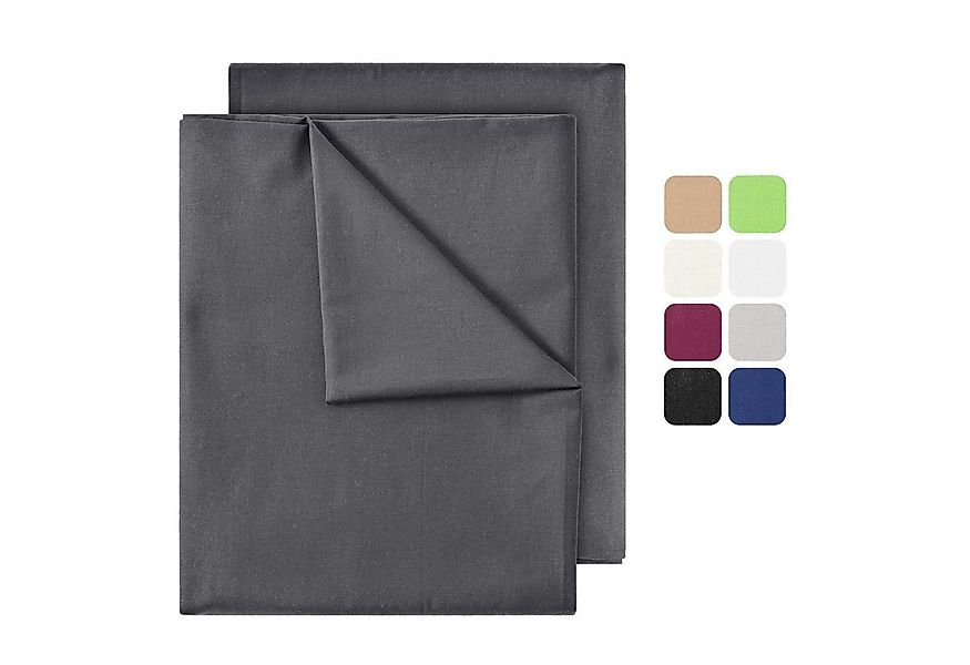 NatureMark Bettlaken 2er-Set klassisches Betttuch Haustuch, 100% Baumwolle, günstig online kaufen