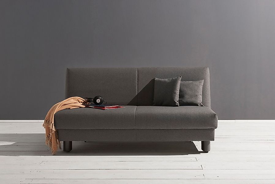 ell + ell Schlafsofa "Enny", Breite 180 cm, Liegehöhe 45 cm, Füße schwarz günstig online kaufen