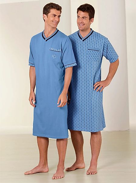 Kings Club Nachthemd "Kurzarm-Nachthemden" Brusttasche günstig online kaufen