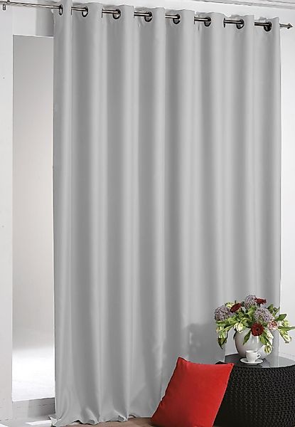 Arsvita Verdunkelungsgardine Ösen Shadow 135 cm x 175 cm Schwarz günstig online kaufen