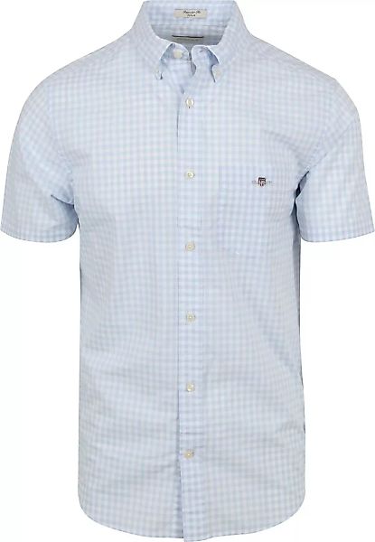 Gant Hemd Short Sleeve Hellblau - Größe XXL günstig online kaufen