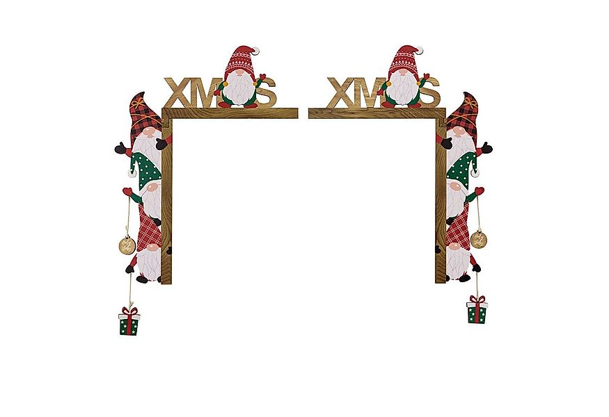 Kaket Weihnachtsfigur Weihnachtstür Ecke Dekor,Niedliche Zwerg-FigurWände T günstig online kaufen