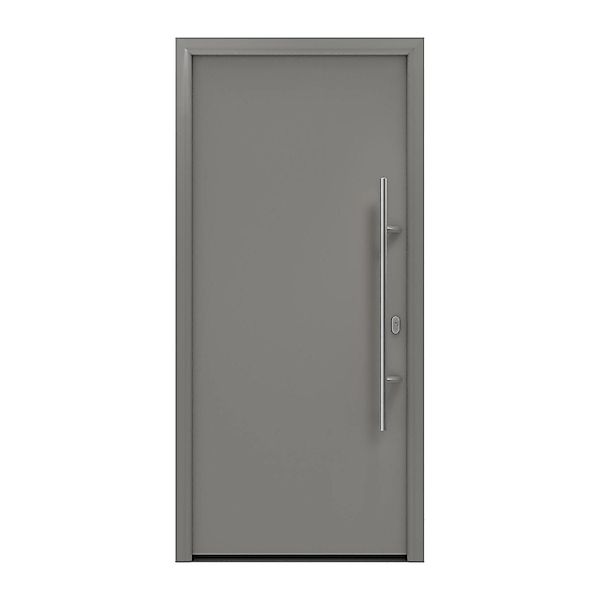 EcoStar Haustür Isopro IP 010 Graualuminium 110 cm x 210 cm DIN R günstig online kaufen