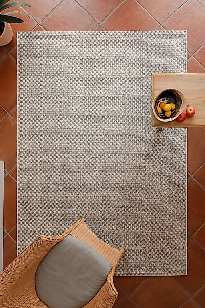 Wecon home Teppich "Buhai" rechteckig 3 mm Höhe ultraflacher Schmutzfangläu günstig online kaufen