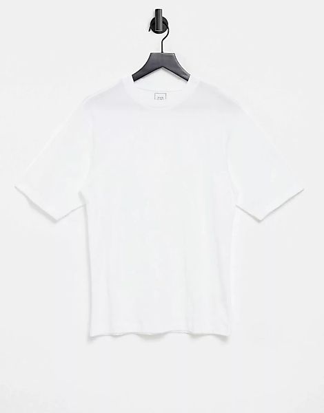 River Island – Weißes Oversize-T-Shirt günstig online kaufen