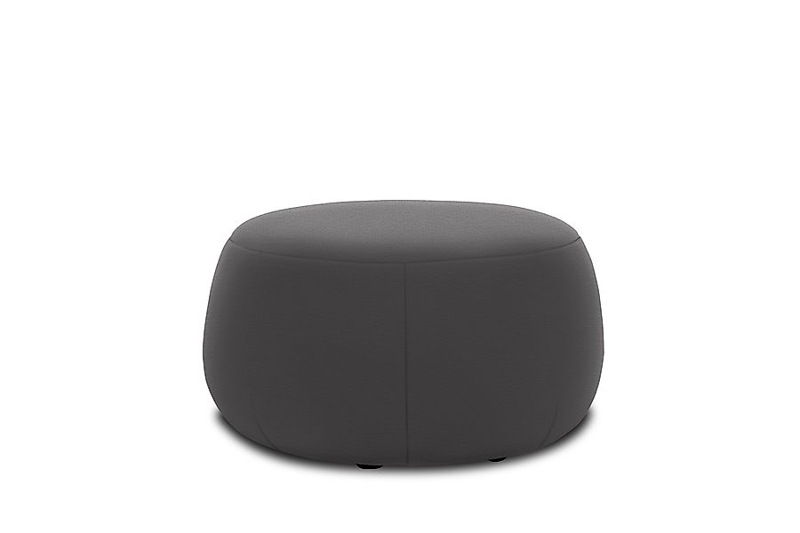 Hocker 800 012, Polsterhocker, Teddy-Stoff, 77 x 77 x 44 cm (BxTxH), dunkel günstig online kaufen