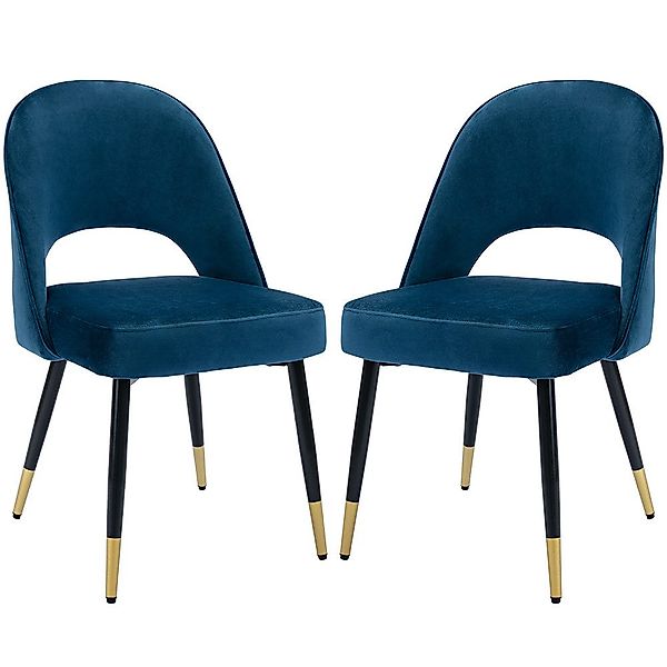 WAHSON OFFICE CHAIRS Esszimmerstuhl Samt 2er günstig online kaufen