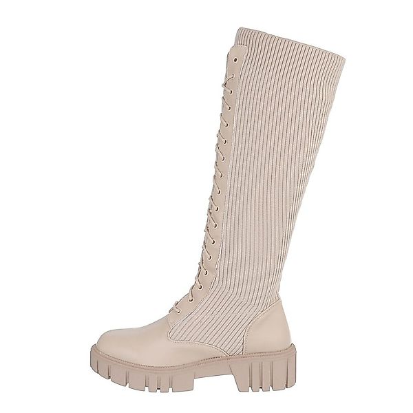 Ital-Design Damen Schnürschuhe Freizeit Plateaustiefel (84633812) günstig online kaufen