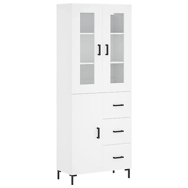 vidaXL Highboard Weiß 69,5x34x180 cm Holzwerkstoff 3198465 günstig online kaufen