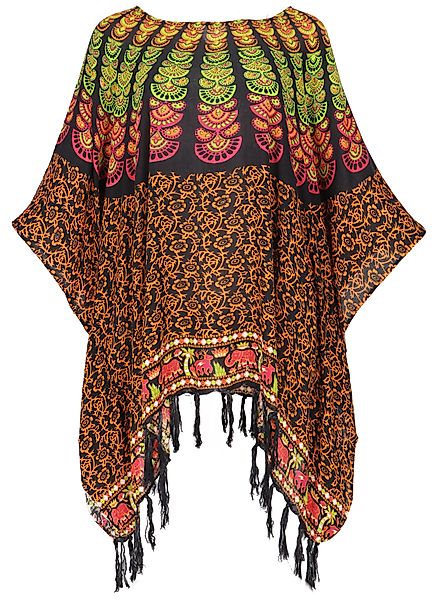 Guru-Shop Longbluse Kaftan, Ibiza-StyleTunika, Boho Bluse, günstig online kaufen