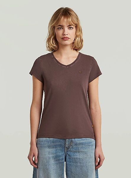 G-STAR T-Shirt "Overdyed Eyben Slim V T-Shirt 2.0" günstig online kaufen