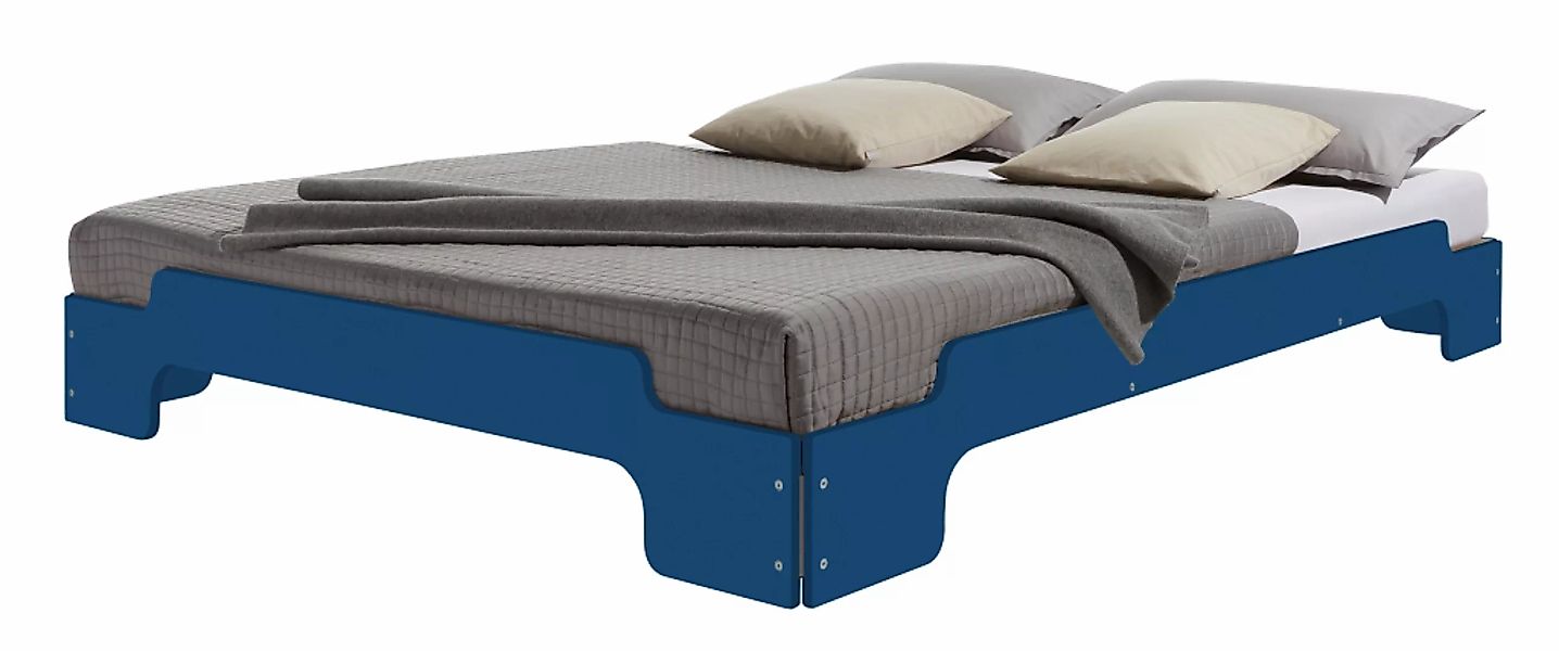 Stapelliege KOMFORT - Farbig kapitänsblau RAL 240 30 35 90 x 190 cm günstig online kaufen