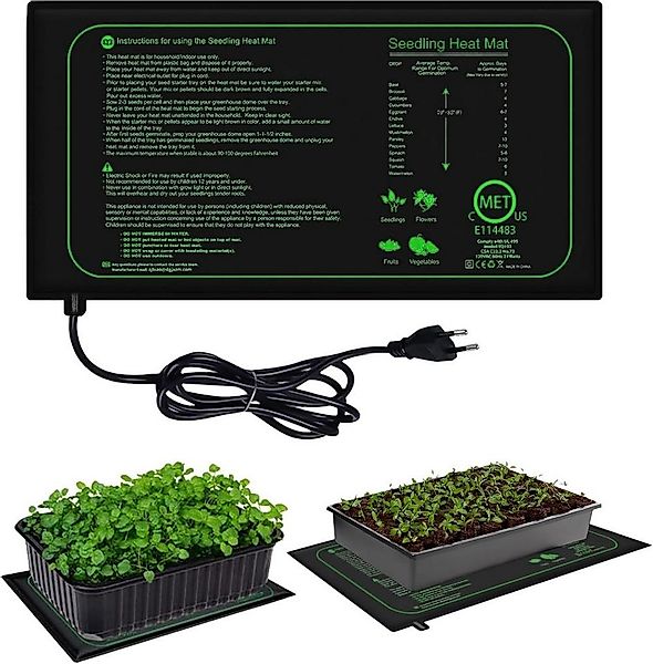 QUBEBU Gewächshaus Pflanzen Heizgerät Gewächshausheizung Pflanzen Heizkisse günstig online kaufen