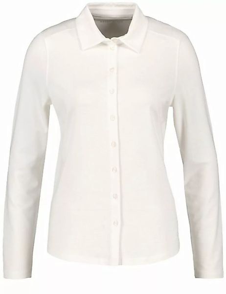 GERRY WEBER Poloshirt Langarm Poloshirt mit Durchgehender Knopfleiste günstig online kaufen
