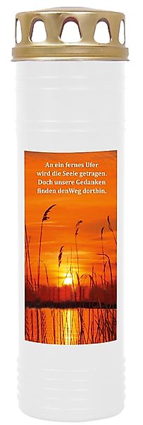 HS Candle Grabkerze mit Motiv 100h Brenndauer (1-tlg), Ø7xH25 cm, Grabkerze günstig online kaufen