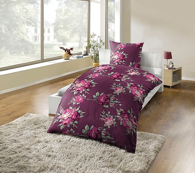KiNZLER Bettwäsche "Polycotton Flanell" 2 Stk. besonders weich, verschieden günstig online kaufen