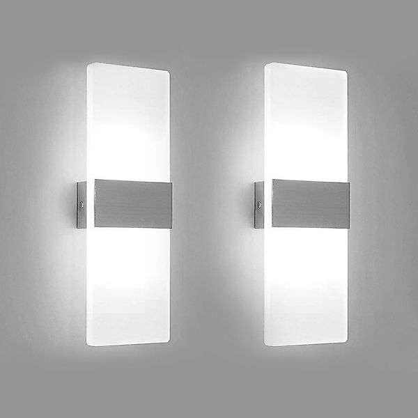 Clanmacy Wandleuchte 2X 6W LED Wandlampe günstig online kaufen